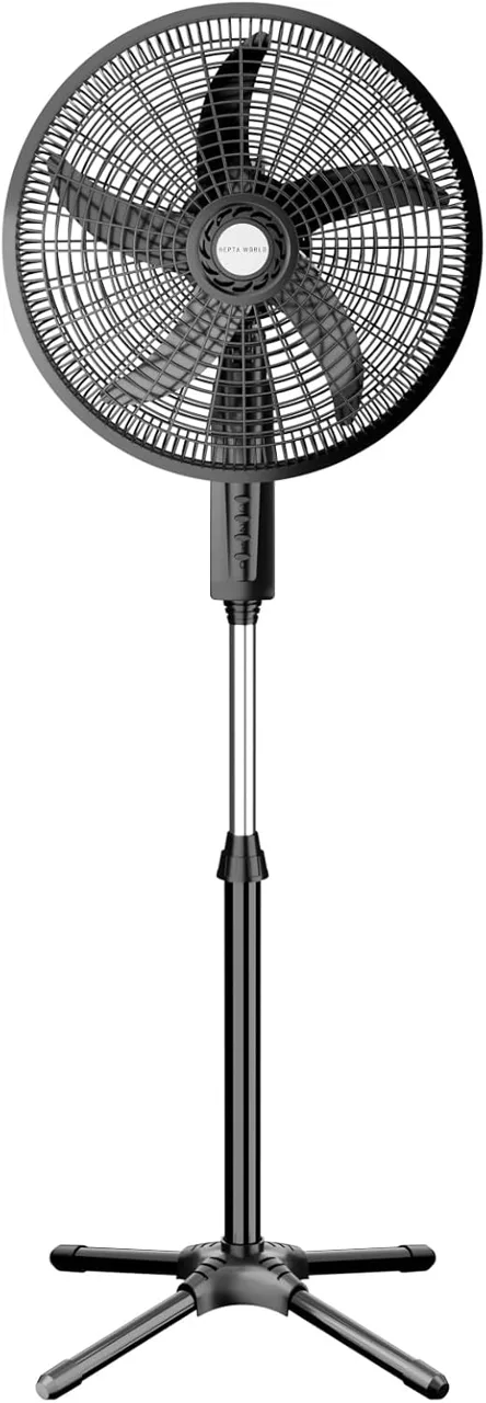 Ventilador de coluna Hepta World Slim preto