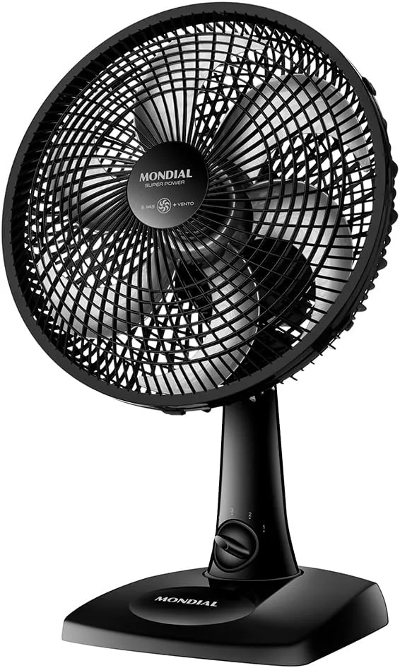 Ventilador de mesa Mondial Super Power 30cm VSP-30-B preto