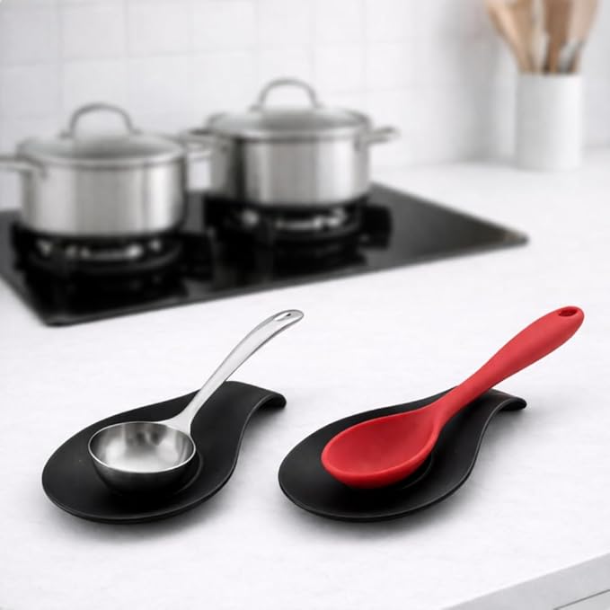 Kit com 2 Suportes de Silicone para Utensílios
