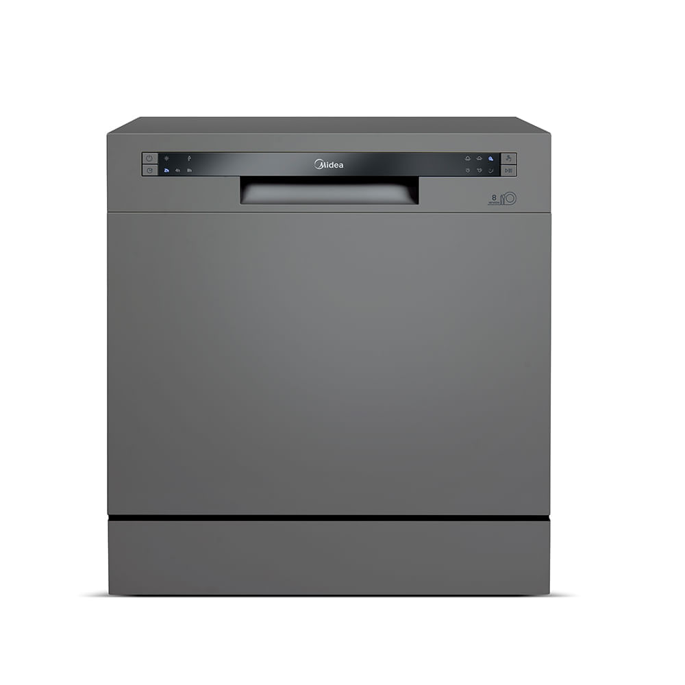 Lava-louças compacta Midea 8 serviços DWA08S cor cinza