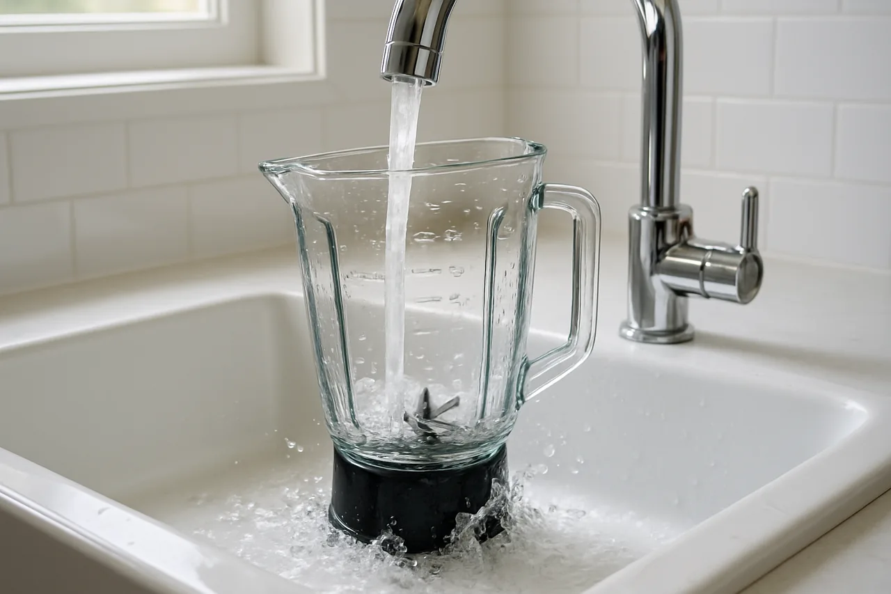 Limpeza do copo do liquidificador Philips Walita RI2110 na pia