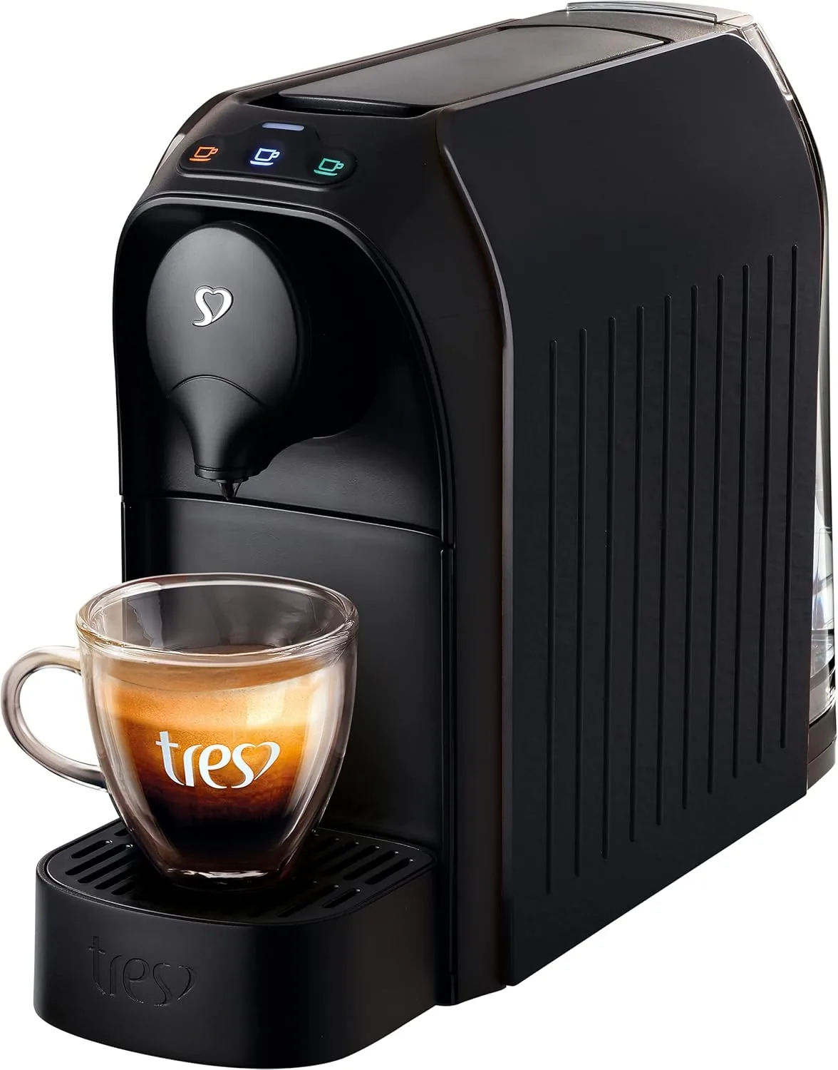 Cafeteira de cápsula 3 Corações TRES Passione preta