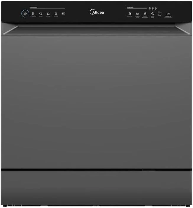 Midea Lava-Louças Cinza Touch Plus 8 Serviços