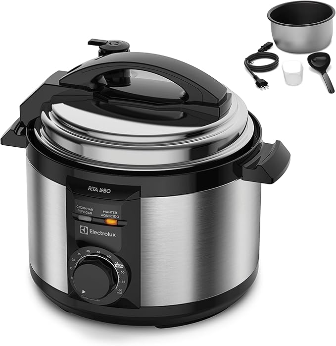 Panela de Pressão Elétrica Electrolux PCE15 3 litros Rita Lobo inox