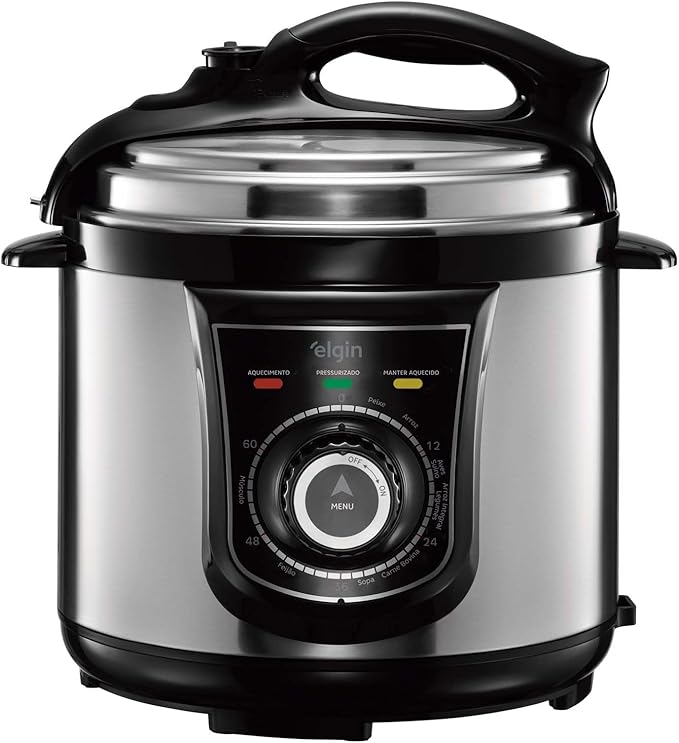 Panela de Pressão Elétrica Elgin 4 litros 840W inox