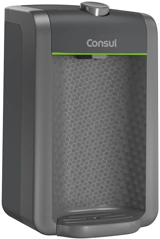 Purificador Consul CPC31AFONA cinza compacto sobre bancada